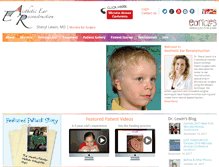 Tablet Screenshot of microtiaearsurgery.com